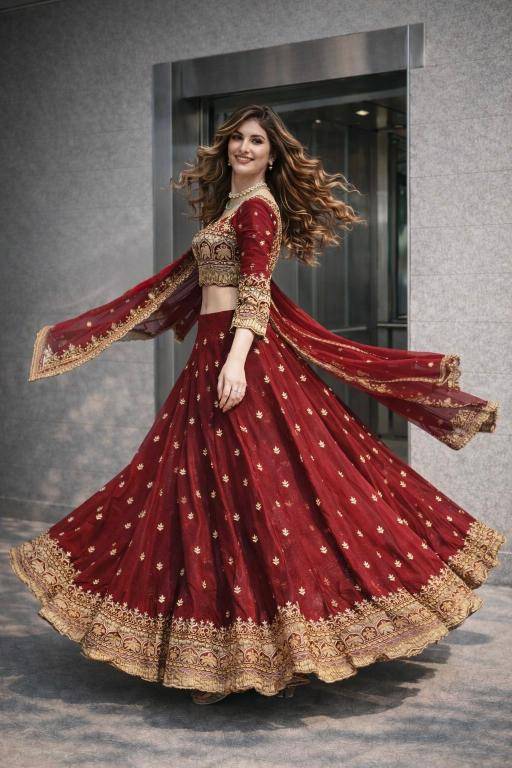 NEW Launching Designer SSC 703 Silk Red Lehenga choli suppliers in Hyderabad
